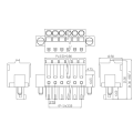 3.5MM with ear screw spring terminal crimping plug